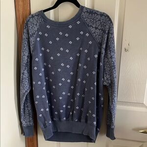 Aerie Blue Patterned Sweater